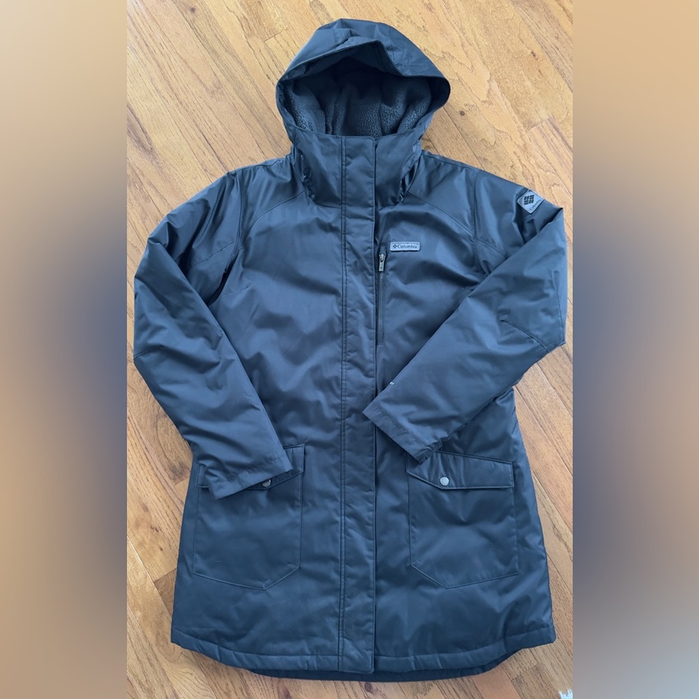 Columbia Women's Black Hooded Ski Jacket